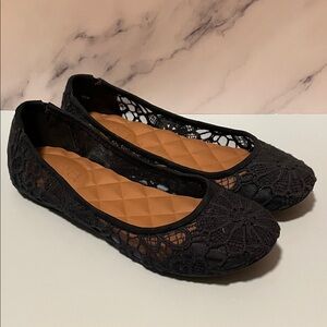 MUDD Navy Blue Lace Ballet Flats Size 6.5 NIB